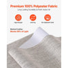 VEVOR Panel Track Blinds, Extendable Track from 45.8 in to 86 in W, Trimmable Panel Curtains Up to 96 in H, Vertical Blackout Panel Blinds for Sliding Doors, Patio Doors, Room Divider, Windows, Brown