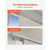 VEVOR Panel Track Blinds, Extendable Track from 45.8 in to 86 in W, Trimmable Panel Curtains Up to 96 in H, Vertical Blackout Panel Blinds for Sliding Doors, Patio Doors, Room Divider, Windows, Brown