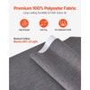 VEVOR Panel Track Blinds, Extendable Track from 45.8 in to 86 in W, Trimmable Panel Curtains Up to 96 in H, Vertical Blackout Panel Blinds for Sliding Doors, Patio Doors, Room Divider, Dark Gray