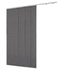 VEVOR Panel Track Blinds, Extendable Track from 45.8 in to 86 in W, Trimmable Panel Curtains Up to 96 in H, Vertical Blackout Panel Blinds for Sliding Doors, Patio Doors, Room Divider, Dark Gray