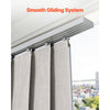 VEVOR Panel Track Blinds, Extendable Track from 45.8 in to 86 in W, Trimmable Panel Curtains Up to 96 in H, Vertical Blackout Panel Blinds for Sliding Doors, Patio Doors, Room Divider, Light Gray