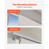 VEVOR Panel Track Blinds, Extendable Track from 45.8 in to 86 in W, Trimmable Panel Curtains Up to 96 in H, Vertical Blackout Panel Blinds for Sliding Doors, Patio Doors, Room Divider, Light Gray