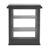 VEVOR Bread Box for Kitchen Counter Bamboo Wood Storage Container Black, for Homemade Bread, Under Cabinet, and Pantry, Triple Layer Farmhouse Breadbox Bin, with Acrylic Door Panel and Air Vents