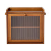 VEVOR Bread Box for Kitchen Counter Wood Storage Compact Container Brown, for Homemade Bread, Under Cabinet, and Pantry, Double Layer Farmhouse Breadbox Bin, with Acrylic Door Panel and Air Vents