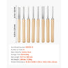 VEVOR Wood Lathe Turning Tool Set, 8PCS, Lathe Chisel Set with Carbon Steel Blade, 2 Skew, 1 Spear Point, 1 Parting, 1 Round Nose, 3 Gouge Tools, 1 Oxford Bag, for Beginners, Hobbyists, Professionals