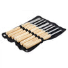 VEVOR Wood Lathe Turning Tool Set, 8PCS, Lathe Chisel Set with Carbon Steel Blade, 2 Skew, 1 Spear Point, 1 Parting, 1 Round Nose, 3 Gouge Tools, 1 Oxford Bag, for Beginners, Hobbyists, Professionals
