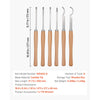 VEVOR Wood Lathe Turning Tool Set, 6PCS, Lathe Roughing, Finishing, Detailing Hollow Tool with Wooden Handle, Diamond Round Square Carbide Inserts, Wooden Box, for Beginners, Hobbyists, Professionals