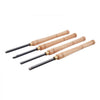 VEVOR Wood Lathe Turning Tool Set, 4PCS, Lathe Roughing Finishing and Detailing Hollow Tool with Wooden Handle, Diamond Round Square Carbide Inserts, Wooden Box, for Beginners Hobbyists Professionals