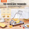 VEVOR Cheese Cutter with Wire, 0.39" & 0.78" Cheeser Butter Cutting Blade, Detachable Cheese Slicer Wire, Aluminum Alloy Commercial Cheese Slicer with 316 Stainless Steel Knife Wire, Kitchen Cooking