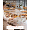 VEVOR Bakery Display Case, 4-Tier Commercial Countertop Pastry Display Case, Clear Acrylic Bread Box for Kitchen, Party Cake Cabinet with Magnetic Rear Door for Cookie Dessert Donut, 22.4"x17.3"x15.9"