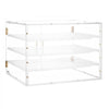 VEVOR Bakery Display Case, 4-Tier Commercial Countertop Pastry Display Case, Clear Acrylic Bread Box for Kitchen, Party Cake Cabinet with Magnetic Rear Door for Cookie Dessert Donut, 22.4"x17.3"x15.9"