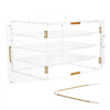 VEVOR Bakery Display Case, 4-Tier Commercial Countertop Pastry Display Case, Clear Acrylic Bread Box for Kitchen, Party Cake Cabinet with Magnetic Rear Door for Cookie Dessert Donut, 22.4"x17.3"x15.9"