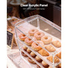 VEVOR Bakery Display Case, 3-Tier Commercial Countertop Pastry Display Case, Clear Acrylic Bread Box for Kitchen, Party Cake Cabinet with Flip-Up Door for Cookie Dessert Donut Bagel, 19" x 9.1" x 15"