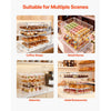 VEVOR Bakery Display Case, 4-Tier Commercial Countertop Pastry Display Case, Clear Acrylic Bread Box for Kitchen, Party Cake Cabinet with Magnetic Rear Door for Cookie Dessert Donut, 20.9"x17.1"x16.3"