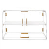 VEVOR Bakery Display Case, 2-Tier Commercial Countertop Pastry Display Case, Clear Acrylic Bread Box for Kitchen, Party Cake Cabinet with Magnetic Rear Door for Cookie Dessert Donut, 22" x 14" x 14"