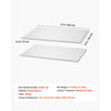VEVOR Melamine Shelves, 2 Piece, Wooden Cabinet Shelves Cut to Size for Closet System, Replacement Cabinet Shelf, Versatile Use Wardrobe Board for Closets, Cabinets, or any custom Shelving Needs