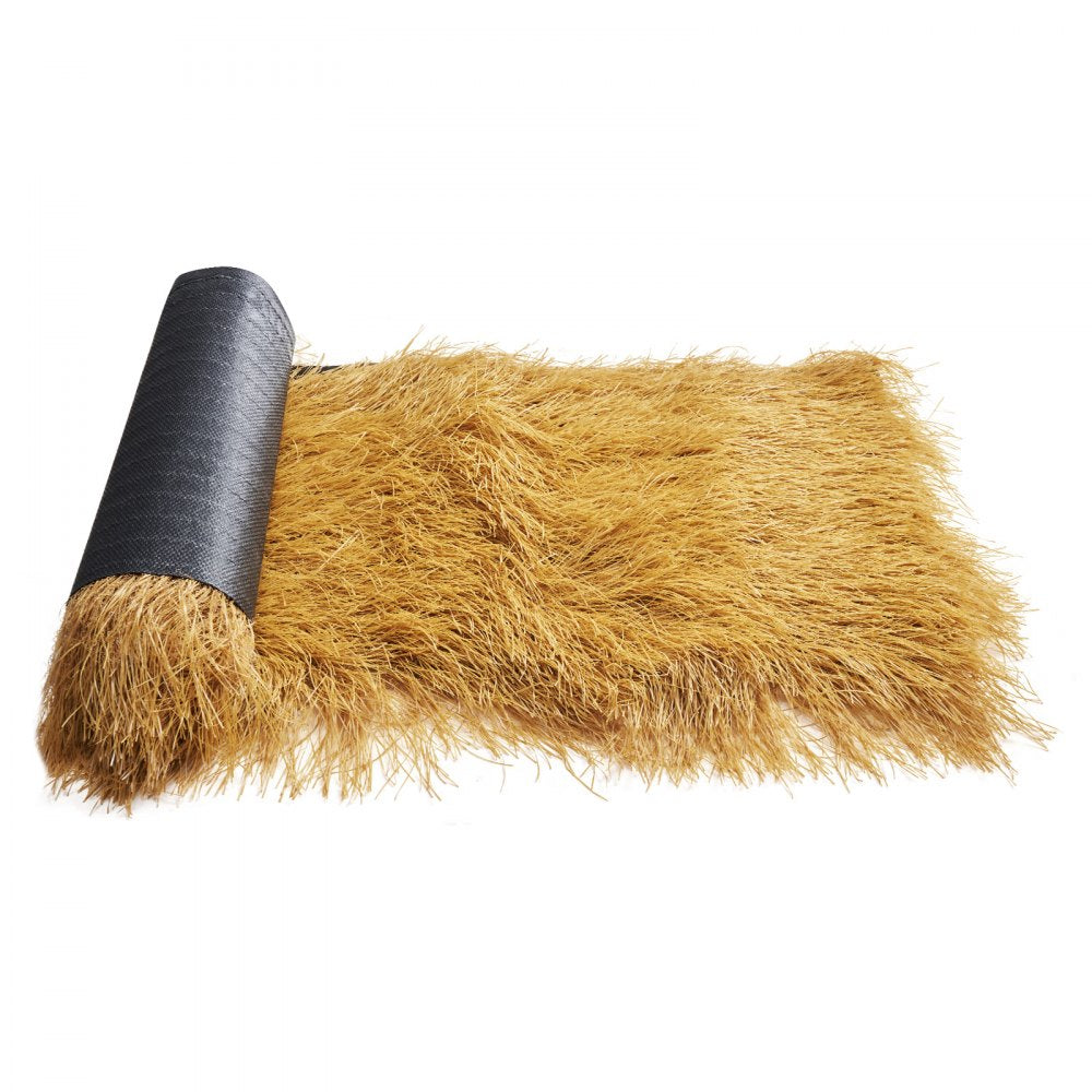 VEVOR Artificial Thatch Grass Roof, 1.3 x 3.9 ft Tiki Bar Hut Thatch Roofing Roll, Waterproof & Fire-Resistant, Palapa Tiki Roof Mat for Patio Pool Beach Tropical Hawaiian Party Décor