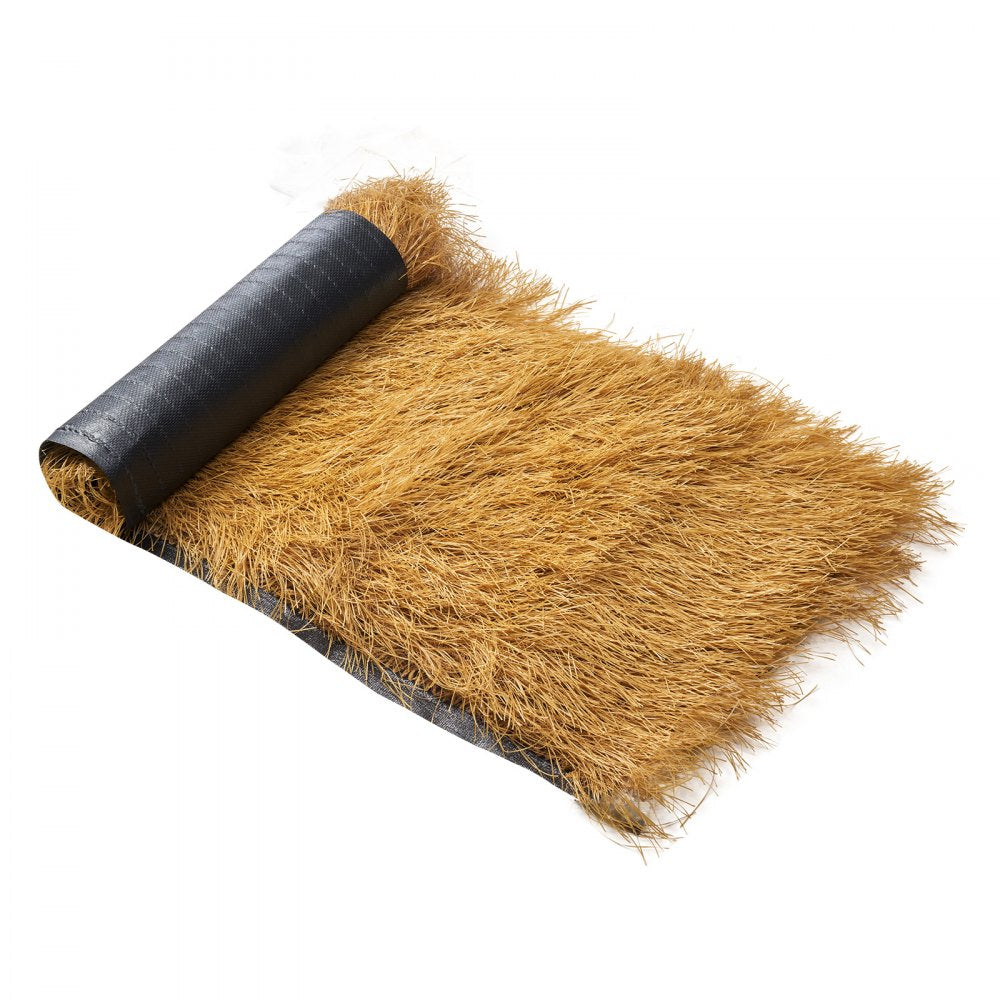 VEVOR Artificial Thatch Grass Roof, 1.3 x 3.9 ft Tiki Bar Hut Thatch Roofing Roll, Waterproof & Fire-Resistant, Palapa Tiki Roof Mat for Patio Pool Beach Tropical Hawaiian Party Décor