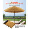 VEVOR Artificial Thatch Grass Roof, 1.6 x 19.7 ft Tiki Bar Hut Thatch Roofing Roll, Waterproof & Fire-Resistant, Palapa Tiki Roof Mat for Patio Pool Beach Tropical Hawaiian Party Décor