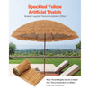 VEVOR Artificial Thatch Grass Roof, 1.3 x 32.8 ft Mexican Style Tiki Bar Hut Skirt Thatch Roofing Roll, Waterproof & Fire-Resistant, Palapa Duck Blind Grass for Patio Pool Beach Hawaiian Party Décor