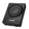 VEVOR 10" 300W Underseat Car Subwoofer, Slim Powered Car Subwoofers Under the Seat, Low Profile Audio Sub Built-in Amplifier, High/Low Level Input & Volume Controller for SUVs, Car, Truck, RV