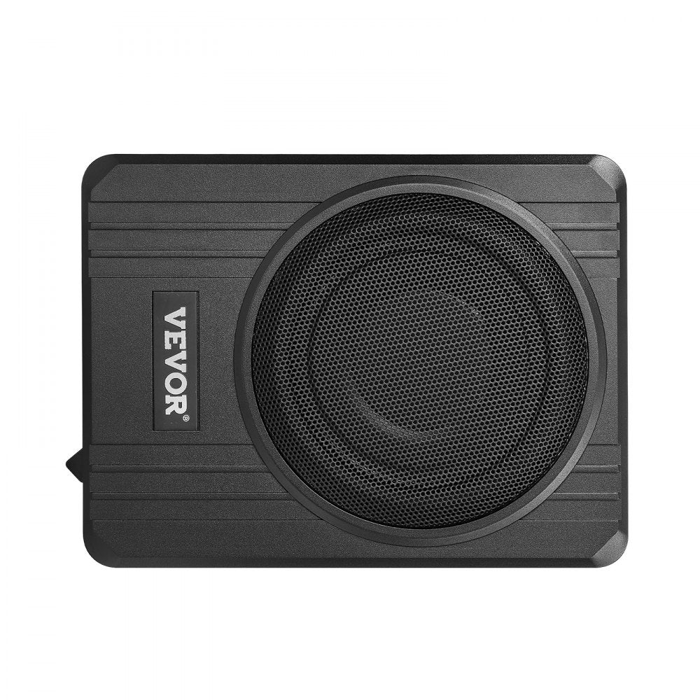 VEVOR 8" 400W Underseat Car Subwoofer, Slim Powered Car Subwoofers Under the Seat, Low Profile Audio Sub Built-in Amplifier, High/Low Level Input & Volume Controller for SUVs, Car, Truck, RV