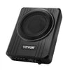 VEVOR 8" 400W Underseat Car Subwoofer, Slim Powered Car Subwoofers Under the Seat, Low Profile Audio Sub Built-in Amplifier, High/Low Level Input & Volume Controller for SUVs, Car, Truck, RV
