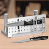 VEVOR Belt Grinder Knife Jig, 85° - 115° Adjustable Belt Sander Knife Sharpening Jig with Dual Handles, 7.68" Long Sharpener Locator Compatible with Bench Grinders, Sharpening Machines