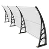 VEVOR Window Door Awning Canopy, 38" x 117" Door Canopy Exterior, UF50+ PC Sunshade Sheet Awnings, Outdoor Patio Awning Sun Shade, Transparent, Waterproof, for Sun Shutter, UV, Rain, Snow Protection