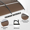 VEVOR Window Door Awning Canopy 40" x 40", UPF 50+ Polycarbonate Entry Door Outdoor Window Awning Exterior, Front Door Overhang Awning for Sun Shutter, UV, Rain, Snow Protection, Hollow Sheet