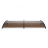 VEVOR Window Door Awning Canopy 80" x 40", UPF 50+ Polycarbonate Entry Door Outdoor Window Awning Exterior, Front Door Overhang Awning for Sun Shutter, UV, Rain, Snow Protection, Hollow Sheet