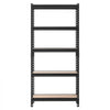 VEVOR Storage Shelves, 5-Tier Adjustable, 2000 lbs Capacity, Heavy Duty Garage Storage Shelving Unit, Metal Utility Rack Shelf, for Kitchen Pantry Basement Bathroom, 28.35" W x 12.17" D x 59.84" H
