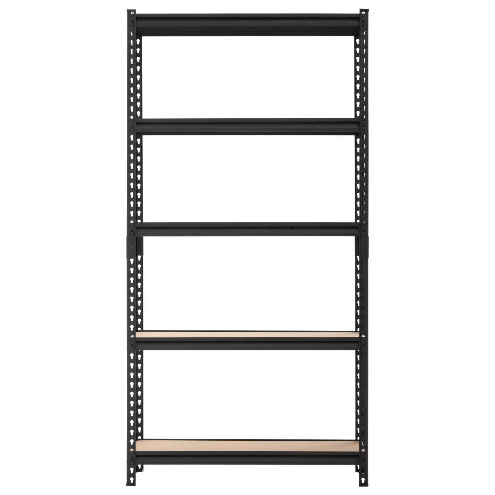 VEVOR Storage Shelves, 5-Tier Adjustable, 3000 lbs Capacity, Heavy Duty Garage Storage Shelving Unit, Metal Utility Rack Shelf, for Kitchen Pantry Basement Bathroom, 36.34" W x 12.17" D x 71.38" H