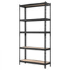 VEVOR Storage Shelves, 5-Tier Adjustable, 3000 lbs Capacity, Heavy Duty Garage Storage Shelving Unit, Metal Utility Rack Shelf, for Kitchen Pantry Basement Bathroom, 36.34" W x 12.17" D x 71.38" H
