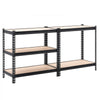 VEVOR Storage Shelves, 5-Tier Adjustable, 2000 lbs Capacity, Heavy Duty Garage Storage Shelving Unit, Metal Utility Rack Shelf, for Kitchen Pantry Basement Bathroom, 32.36" W x 16.34" D x 62.76" H