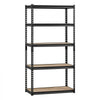 VEVOR Storage Shelves, 2000 lbs, 5 Tier Garage Storage Shelving, 16" D x 32" W x 62.8" H Adjustable Metal Shelves for Garage Shelves Utility Rack Shelf, Ideal for Kitchen, Warehouse, Basement, Black