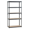 VEVOR Storage Shelves, 2000 lbs, 5 Tier Garage Storage Shelving, 16" D x 36" W x 71.4" H Adjustable Metal Shelves for Garage Shelves Utility Rack Shelf, Ideal for Kitchen, Warehouse, Basement, Black
