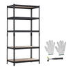 VEVOR Storage Shelves, 5-Tier Adjustable, 2000 lbs Capacity, Heavy Duty Garage Storage Shelving Unit, Metal Utility Rack Shelf, for Garage Warehouse Basement Kitchen, 36.34" W x 16.34" D x 71.38" H