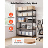 VEVOR Storage Shelves, 5-Tier Adjustable, 3000 lbs Capacity, Heavy Duty Garage Storage Shelving Unit, Metal Utility Rack Shelf, for Garage Workshop Warehouse Basement, 48.35" W x 24.37" D x 71.38" H