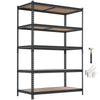 VEVOR Storage Shelves, 5-Tier Adjustable, 3000 lbs Capacity, Heavy Duty Garage Storage Shelving Unit, Metal Utility Rack Shelf, for Garage Workshop Warehouse Basement, 48.35" W x 24.37" D x 71.38" H