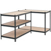 VEVOR Storage Shelves, 5-Tier Adjustable, 3000 lbs Capacity, Heavy Duty Garage Storage Shelving Unit, Metal Utility Rack Shelf, for Garage Workshop Warehouse Basement, 48.35" W x 24.37" D x 71.38" H