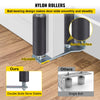 VEVOR Gate Roller Guide 6\" Sliding Gate Black Nylon Roller Coloring Zinc Painted Sliding Gate Guide With L-Shape Bracket and Adjustable Bolts Slide Gate Support Assembly For Sliding Gates Guide Rolle