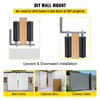 VEVOR Gate Roller Guide 6\" Sliding Gate Black Nylon Roller Coloring Zinc Painted Sliding Gate Guide With L-Shape Bracket and Adjustable Bolts Slide Gate Support Assembly For Sliding Gates Guide Rolle