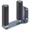 VEVOR Gate Roller Guide 6\" Sliding Gate Black Nylon Roller Coloring Zinc Painted Sliding Gate Guide With L-Shape Bracket and Adjustable Bolts Slide Gate Support Assembly For Sliding Gates Guide Rolle