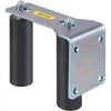 VEVOR Gate Roller Guide 6\" Sliding Gate Black Nylon Roller Coloring Zinc Painted Sliding Gate Guide With L-Shape Bracket and Adjustable Bolts Slide Gate Support Assembly For Sliding Gates Guide Rolle