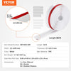 VEVOR Garage Door Seal Top and Sides Seal Strip, 34 FT Universal Weather Stripping Replacement Soft and Hard Composite, Weatherproofing Garage Door TPE Seals with Adhesive Backed and Screws, White