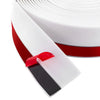 VEVOR Garage Door Seal Top and Sides Seal Strip, 34 FT Universal Weather Stripping Replacement Soft and Hard Composite, Weatherproofing Garage Door TPE Seals with Adhesive Backed and Screws, White