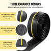 VEVOR Garage Door Threshold Seal Strip, 10 FT Universal Garage Door Floor Seal Strip with Adhesive, Garage Door Bottom Weatherproof Strip, Upgraded Thick PVC DIY Weather Stripping Replacement, Black