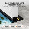 VEVOR Garage Door Threshold and Bottom Seals Kit, 10 FT U Shape+O Ring Universal Garage Door Bottom Seal Weatherstrip PVC, Combine with Weatherproof Garage Threshold Seal Strip with Adhesive, Black