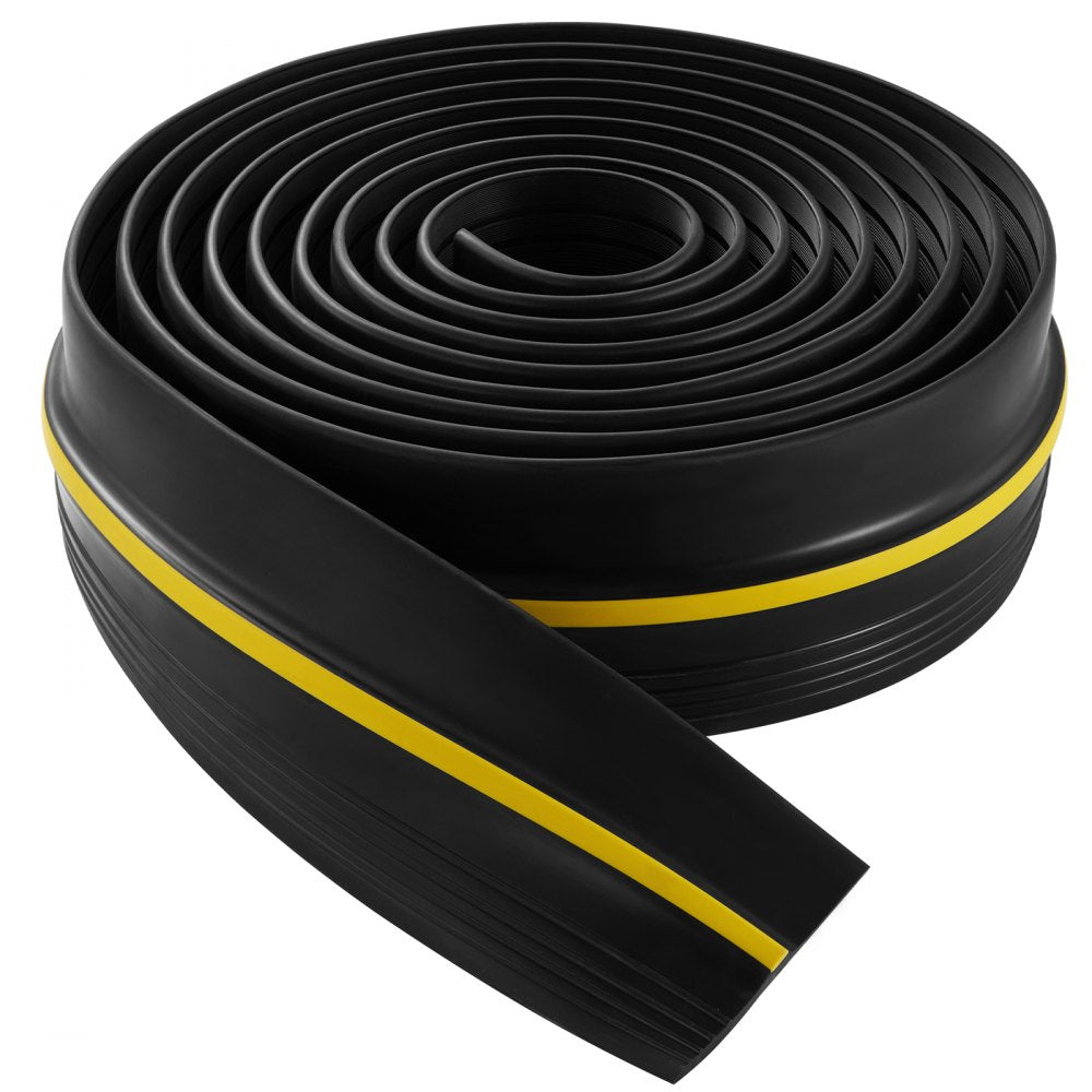 VEVOR Garage Door Threshold and Bottom Seals Kit, 16 FT U Shape+O Ring Universal Garage Door Bottom Seal Weatherstrip PVC, Combine with Weatherproof Garage Threshold Seal Strip with Adhesive, Black